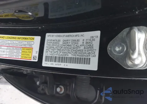 2018 Honda Accord Sport from USA, damaged, VIN 1HGCV1F33JA222874